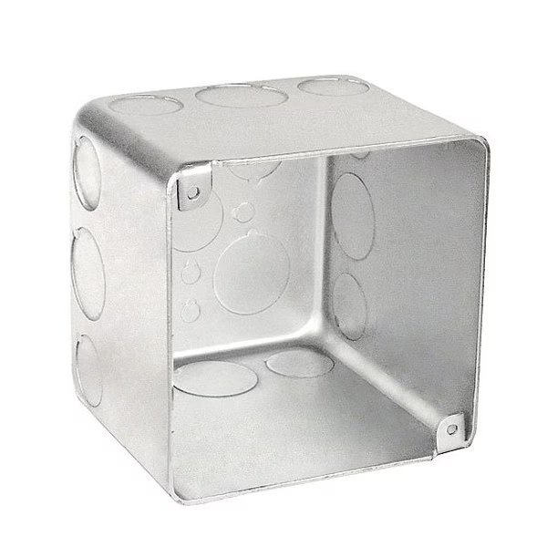 Electrical Box, 44 cu in, Square Box Type, 4 Gang(s), Steel, Square Shape, Southwire, Mfr#: 52181-SVT